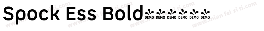 Spock Ess Bold字体转换